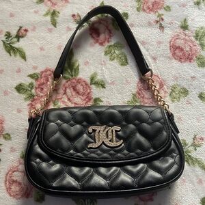 Juicy Couture Black Mini Bag with Gold Accents